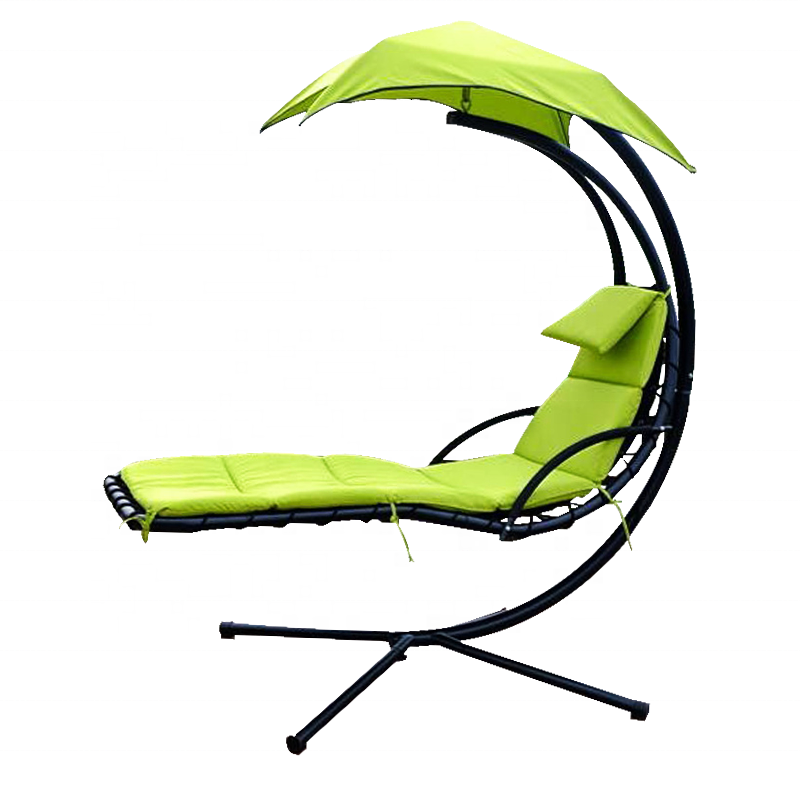 Outdoor Furniture Metal Chairs - เก้าอี้แขวนโลหะทันสมัยสำหรับใช้งานกลางแจ้ง พร้อมผ้าคลุมโพลีเอสเตอร์ เหมาะสำหรับใช้ในสวนสาธารณะและโรงแรม