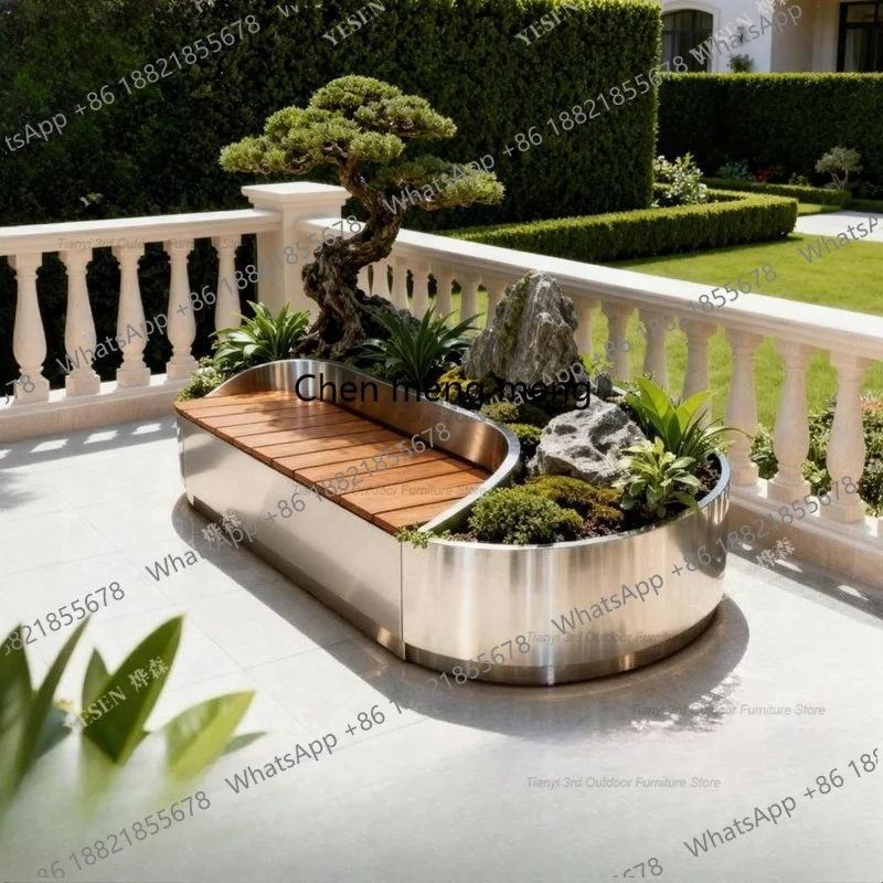 กล่องปลูกต้นไม้สแตนเลส D80 พร้ - Outdoor Furniture Metal Chairs บทวิจารณ์และราคา