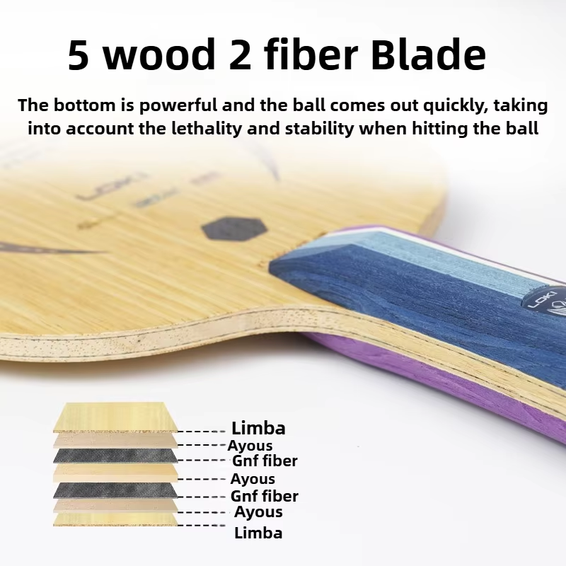 ไม้ปิงปอง LOKI Kirin K5 PRO 5  - Outdoor Furniture Wood บทวิจารณ์และราคา