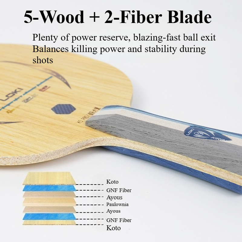 ไม้ปิงปอง LOKI Kirin K5 PRO 5  - Outdoor Furniture Wood บทวิจารณ์และราคา
