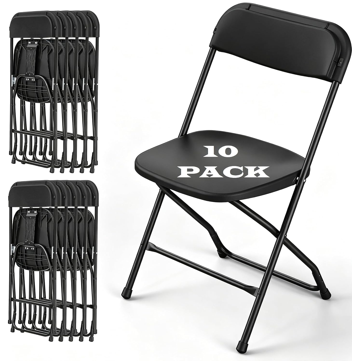 เก้าอี้พับสีดำ โครงโลหะ แข็งแร - Outdoor Furniture Metal Chairs บทวิจารณ์และราคา